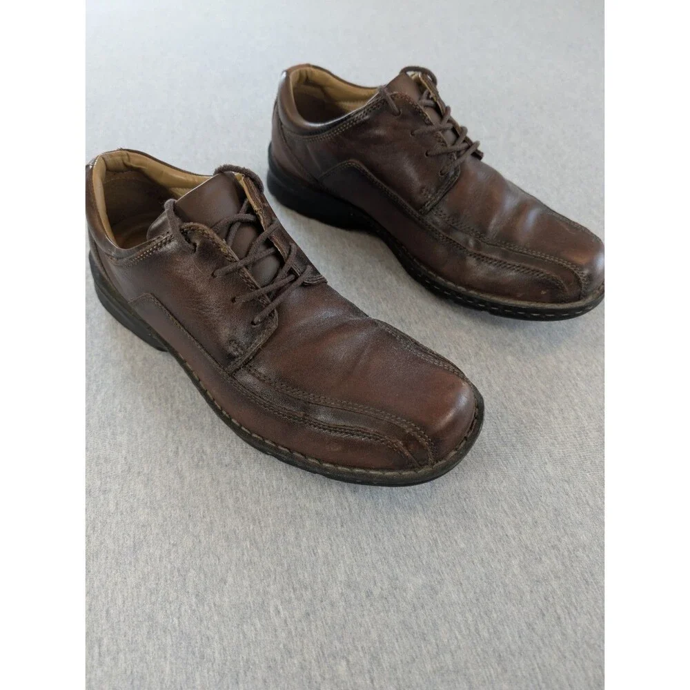 Dockers Mens Pro Style Leather Casual Oxford Shoes Brown Size 9M 90-29023